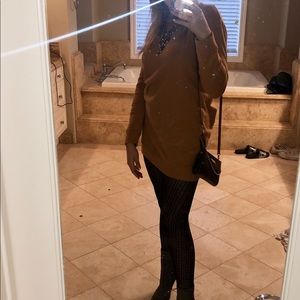 Mustard long sleeve sweater dress